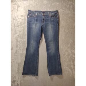 Levis Womens 518 Superlow Bootcut Jeans Sz 17M Blue Mid Rise Stretch